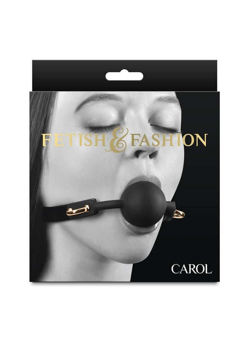 Fetish & Fashion Carol Silicone Ball Gag - Black