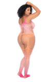 Floral Ombre Body Stocking (Thong Not Included)