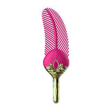 CLEO Feather Ticker Pink