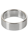 Alloy Metallic Cock Ring - Extra Large - 2in - Silver