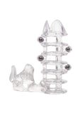 El Toro Enhancer with Beads with Removable Stimulator Waterproof 3.5in - Clear