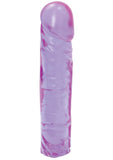 Crystal Jellies Classic Dildo 8in - Purple