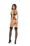 MAPALE NUDE AND BLACK BODYSUIT