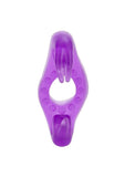 Wireless Rocking Rabbit Vibrating Cock Ring with Clitoral Stimulation - Purple