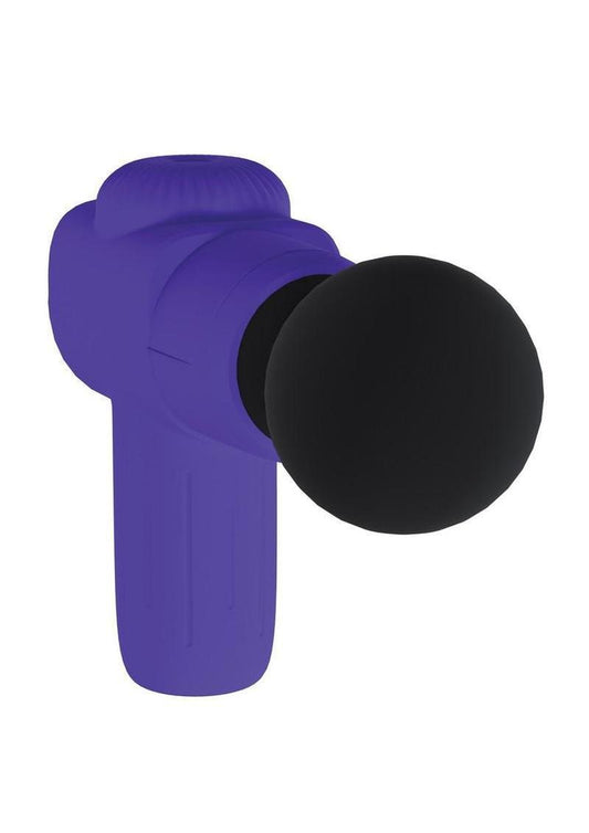 Loveline MicroBoost 10 Function Vibrating Rechargeable Silicone Massager- Purple