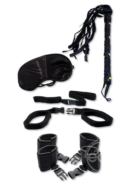 Fetish Fantasy Series Bedroom Bondage (5 Piece Kit) - Black