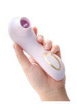 Delice Fleur Air Pulsing Vibrator Rechargeable Silicone Clitoral Vibrator - Barely Purple