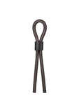 Silicone Stud Lasso Adjustable Cock Tie - Black