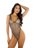 Roma Think Pink Rhinestone Teddy - Black