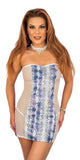 SEA SNAKE TUBE DRESS WITH THONG