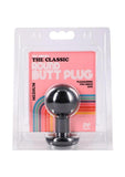 The Classic Round Butt Plug Black Medium
