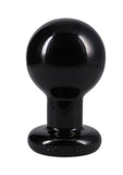 The Classic Round Butt Plug Black Large