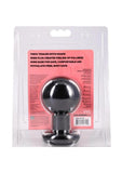 The Classic Round Butt Plug Black Large