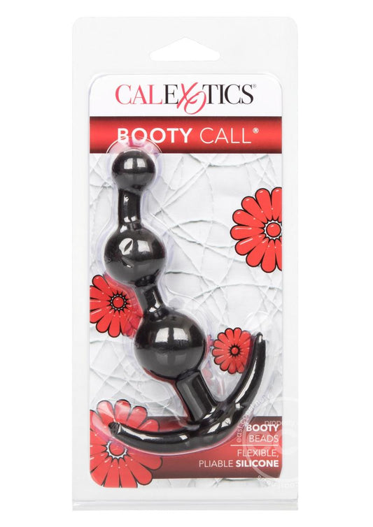 Booty Call Booty Beads Silicone Anal Beads - Black