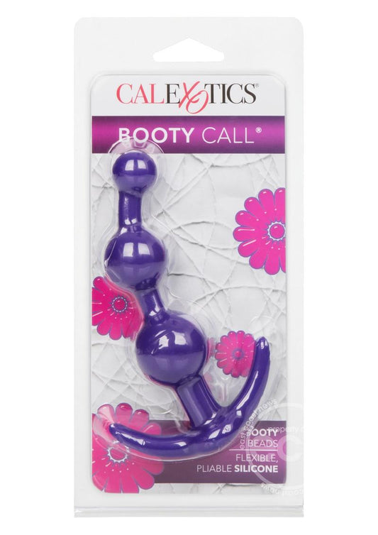 Booty Call Booty Beads Silicone Anal Beads - Purple