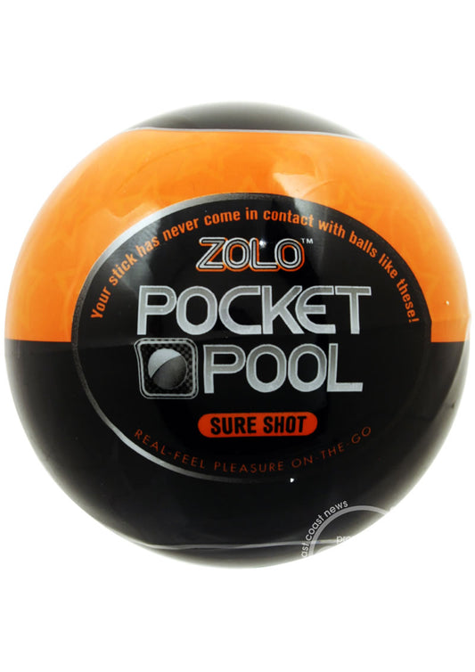 ZOLO Pocket Pool Sure Shot Masturbator Sleeve - Orange