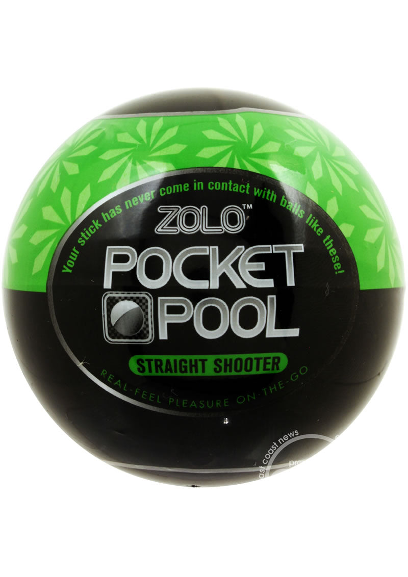 ZOLO Pocket Pool Straight Shooter Masturbator Sleeve - Green