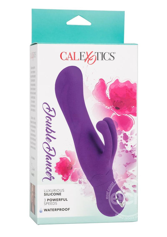 Double Dancer Silicone Rabbit Vibrator - Purple