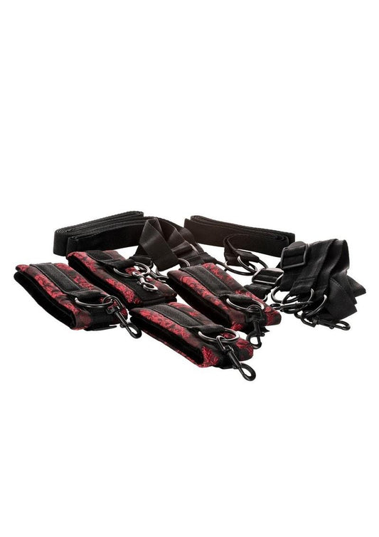 Scandal Bed Restraints Red/Black