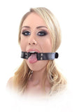 Pipedream Fetish Fantasy Series Adjustable Beginner's Open Mouth Gag Black