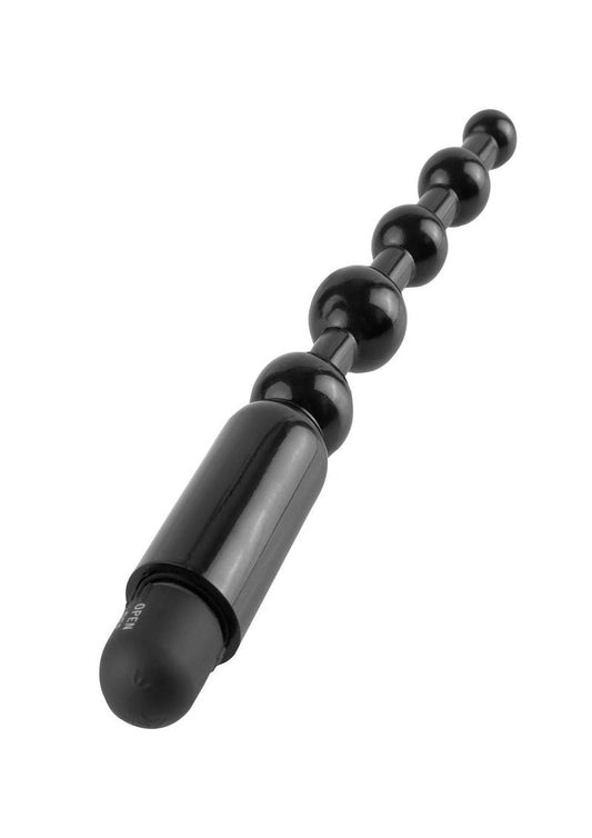 Anal Fantasy Collection Beginner's Power Beads Waterproof 5in - Black