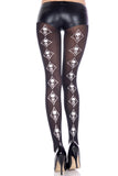 Skull Print Pantyhose