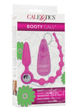 Booty Call Booty Double Dare Silicone Vibrating Butt Plug with Anal Beads - Pink