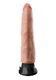 Real Feel Deluxe No. 3 Wallbanger Vibrating Dildo 7in - Vanilla