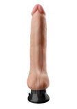 Real Feel Deluxe No. 10 Wallbanger Vibrating Dildo with Balls 10in