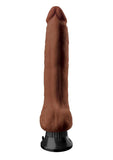 Real Feel Deluxe No. 10 Wallbanger Vibrating Dildo with Balls 10in