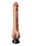 Pipedream Real Feel Deluxe No. 12 Realistic 12 in. Vibrating Dildo With Balls and Suction Cup