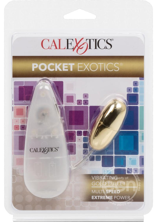 Pocket Exotics Vibrating Gold Bullet - Gold