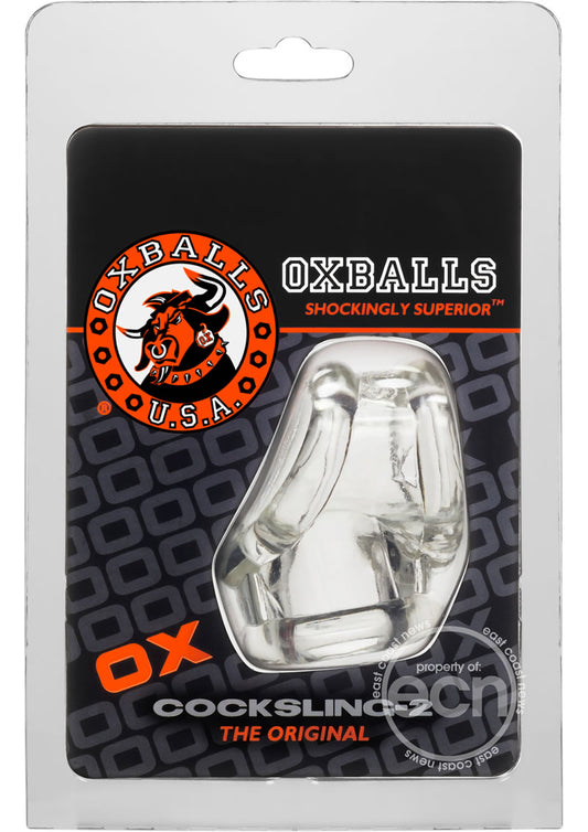 Oxballs Cocksling-2 Cock and Ball Ring - Clear