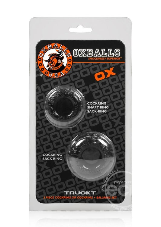 Oxballs Truckt Cock Ring (2 pack) - Black