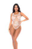 MAPALE WHITE LACE BODYSUIT