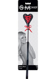 Sex & Mischief Heart Beat Crop - Black/Red