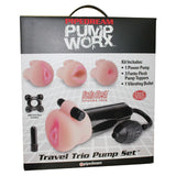 Pipedream Pump Worx 5-Piece Travel Trio Pump Set Beige/Black