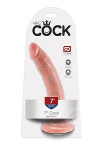 Pipedream King Cock 7 in. Cock Realistic Dildo With Suction Cup