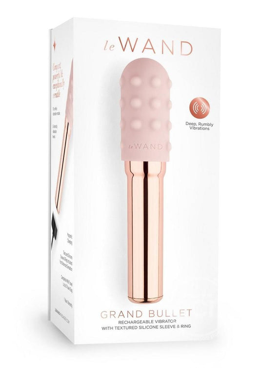 Le Wand Grand Bullet Rechargeable Silione Vibrator - Rose Gold