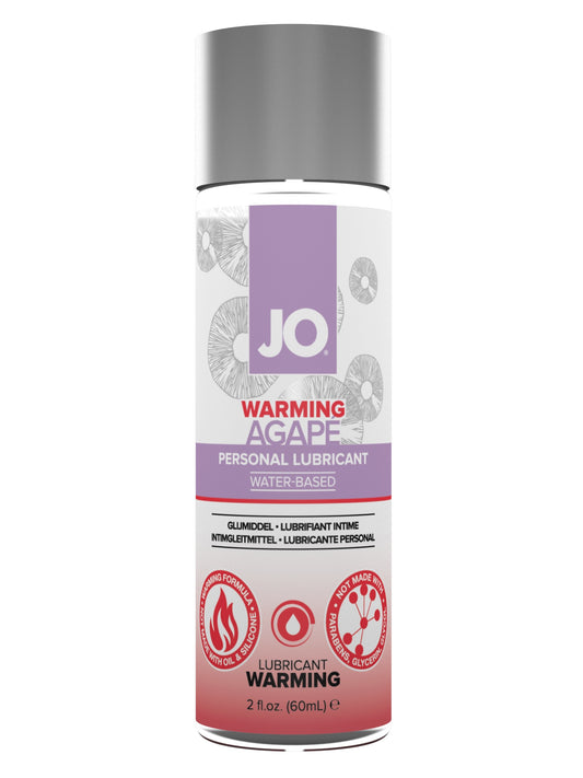 JO Agape Warming Water-Based Lubricant 2 oz.