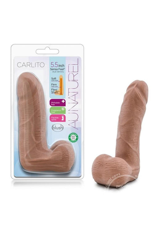 Au Naturel Carlito Dildo 5.5in - Caramel