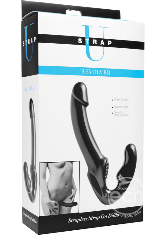 Strap U Revolver G-Spot Strapless Strap On - Black