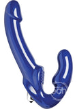 Strap U Revolver II Vibrating Strapless Strap On - Blue