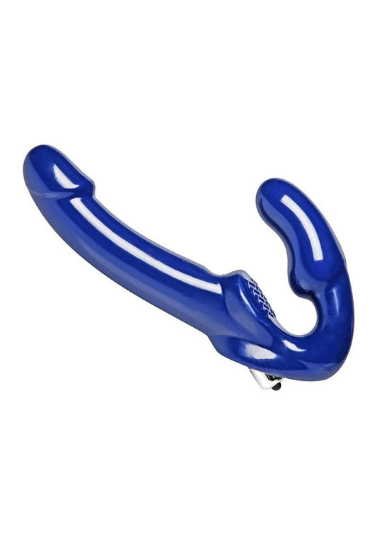 Strap U Revolver II Vibrating Strapless Strap On - Blue