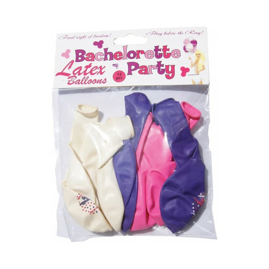 Bachelorette Party Balloons (12pc) Asst.