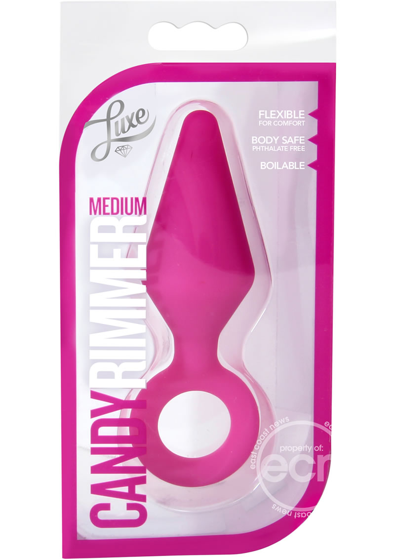 Luxe Candy Rimmer Silicone Butt Plug - Pink