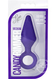 Luxe Candy Rimmer Silicone Butt Plug - Medium - Purple