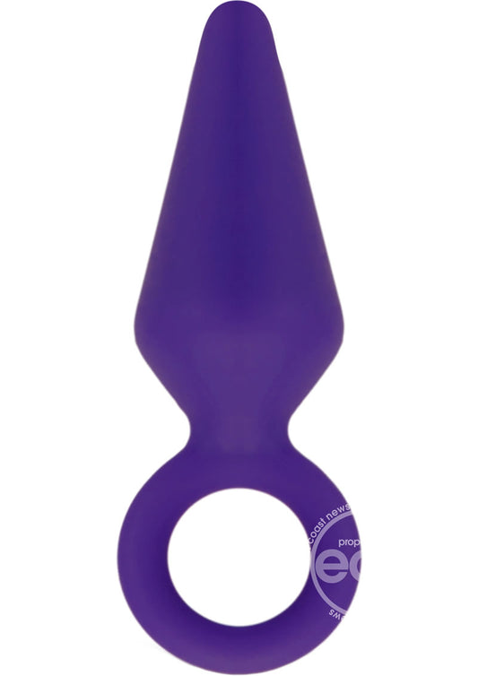 Luxe Candy Rimmer Silicone Butt Plug - Medium - Purple