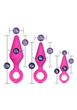 Luxe Candy Rimmer Anal Kit Silicone (3 piece kit) - Pink