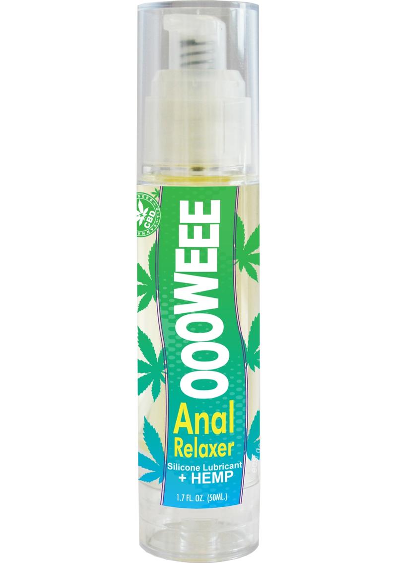 OOOWEE Anal Relaxing Silicone Lubricant with Hemp Seed Oil 1.7 oz bottle